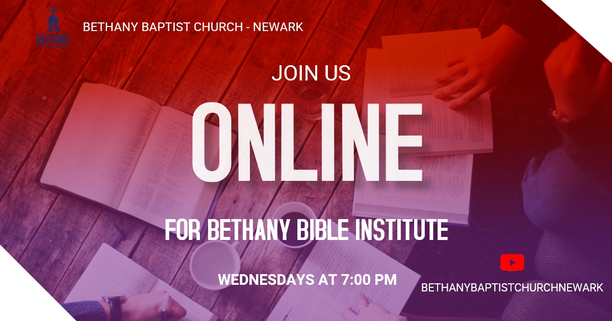 Bible Study returns on Wednesday, November 25