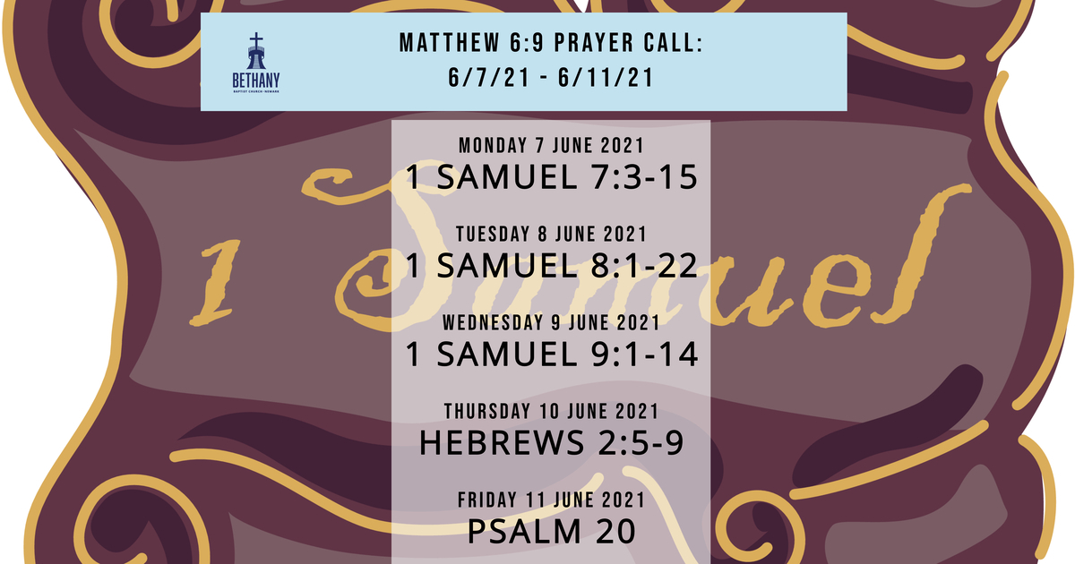 Prayer Call Readings 6/07/21 - 6/11/21